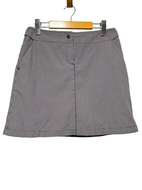 CUTTER & BUCK Gingham Skort Golf Preppy Minimalist Classic